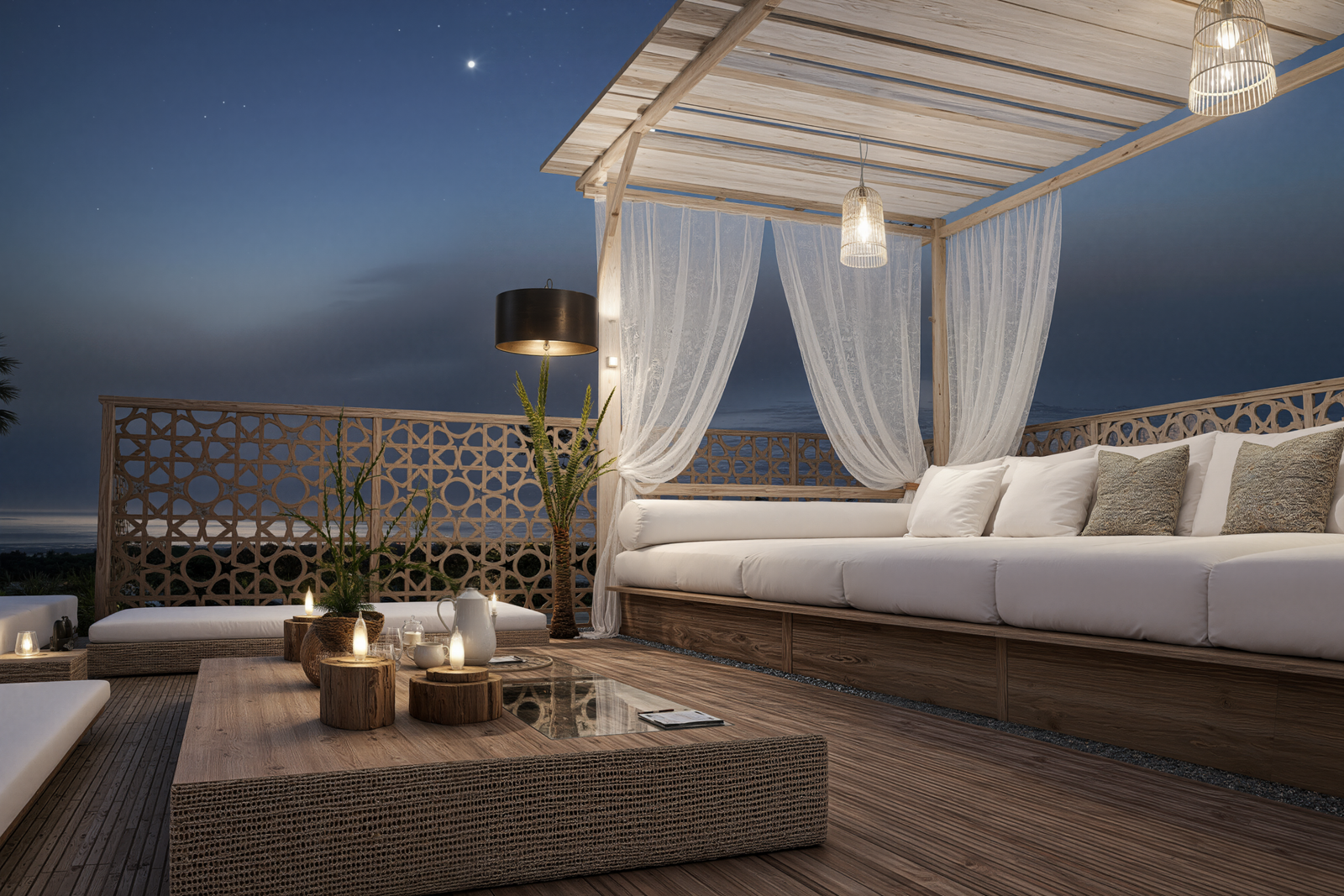 Rooftop Riad B — réalisation 3D Digitaloa