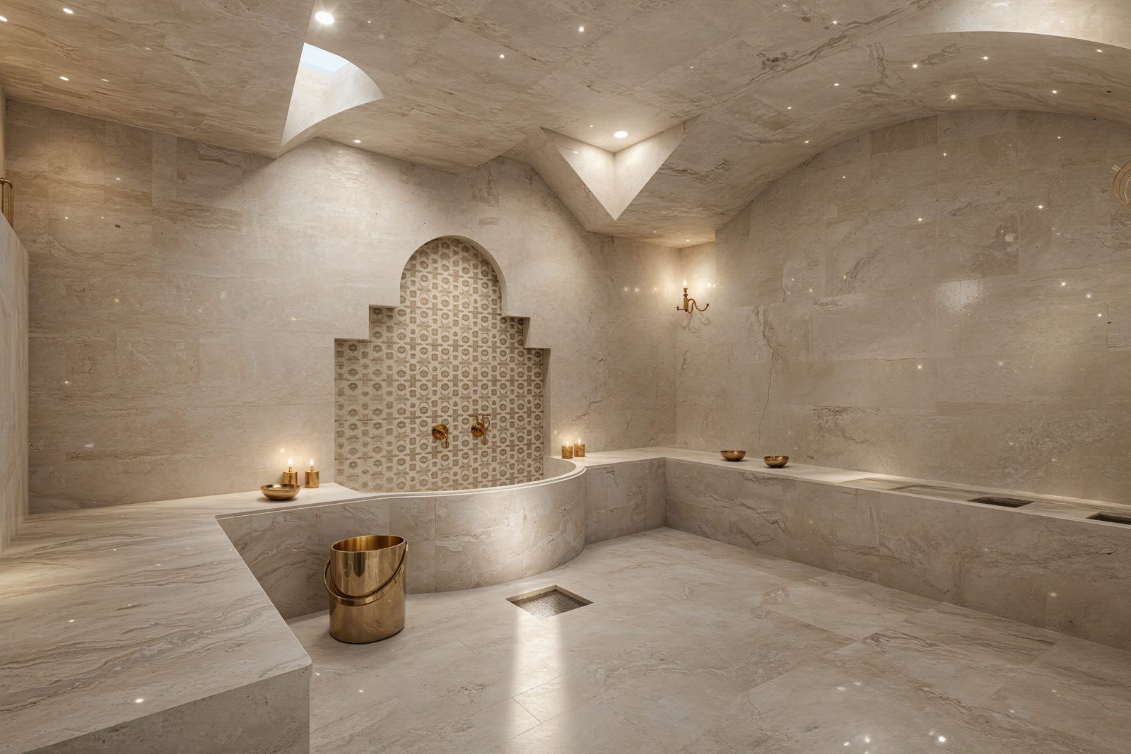 Un sanctuaire de bien-être pensé comme une expérience immersive et luxueuse.Les courbes architecturales, la pierre aux tons doux et la lumière subtile composent un décor apaisant, raffiné et profondément enveloppant. 💧🤍