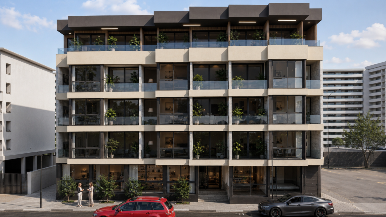 Résidence Casa – rendu 3D réalisé par Digitaloa, agence 3D à Paris