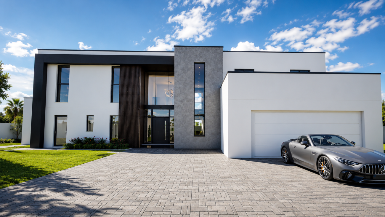 Villa D – rendu 3D réalisé par Digitaloa, agence 3D à Paris