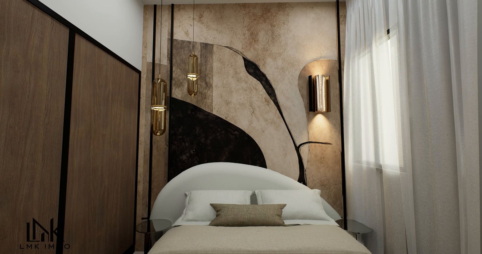 Appartement témoin T4 — chambre parentale et rangements