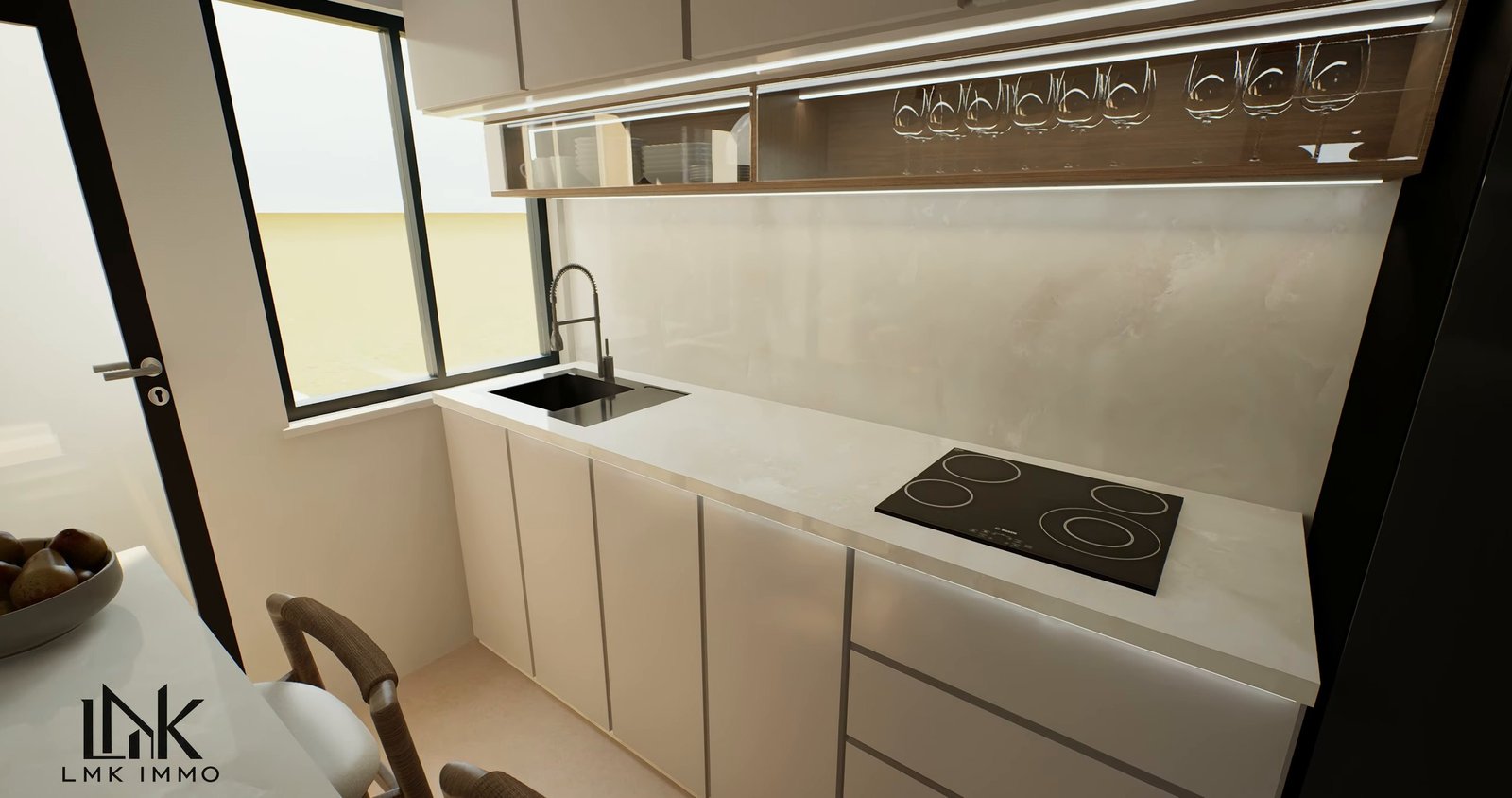 Appartement témoin T4 — cuisine équipée