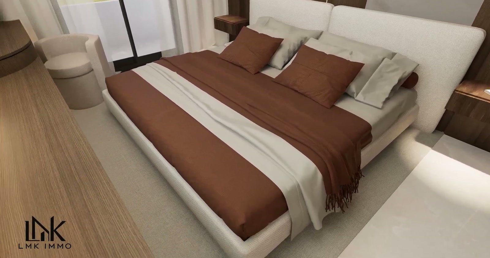 Appartement témoin T3 — vue 3D 4