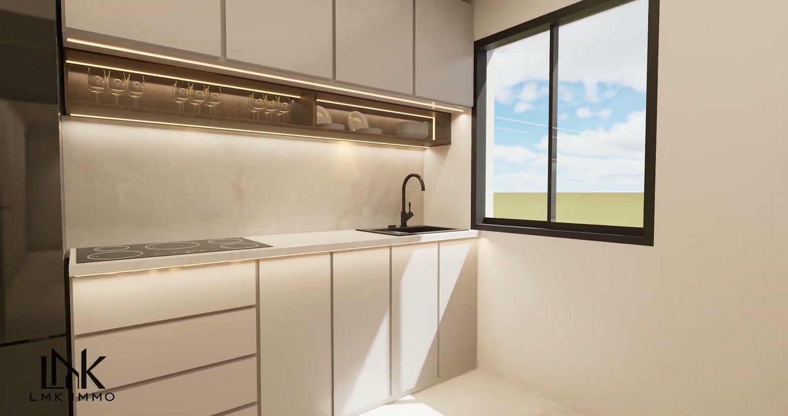 Appartement témoin T3 — vue 3D 5